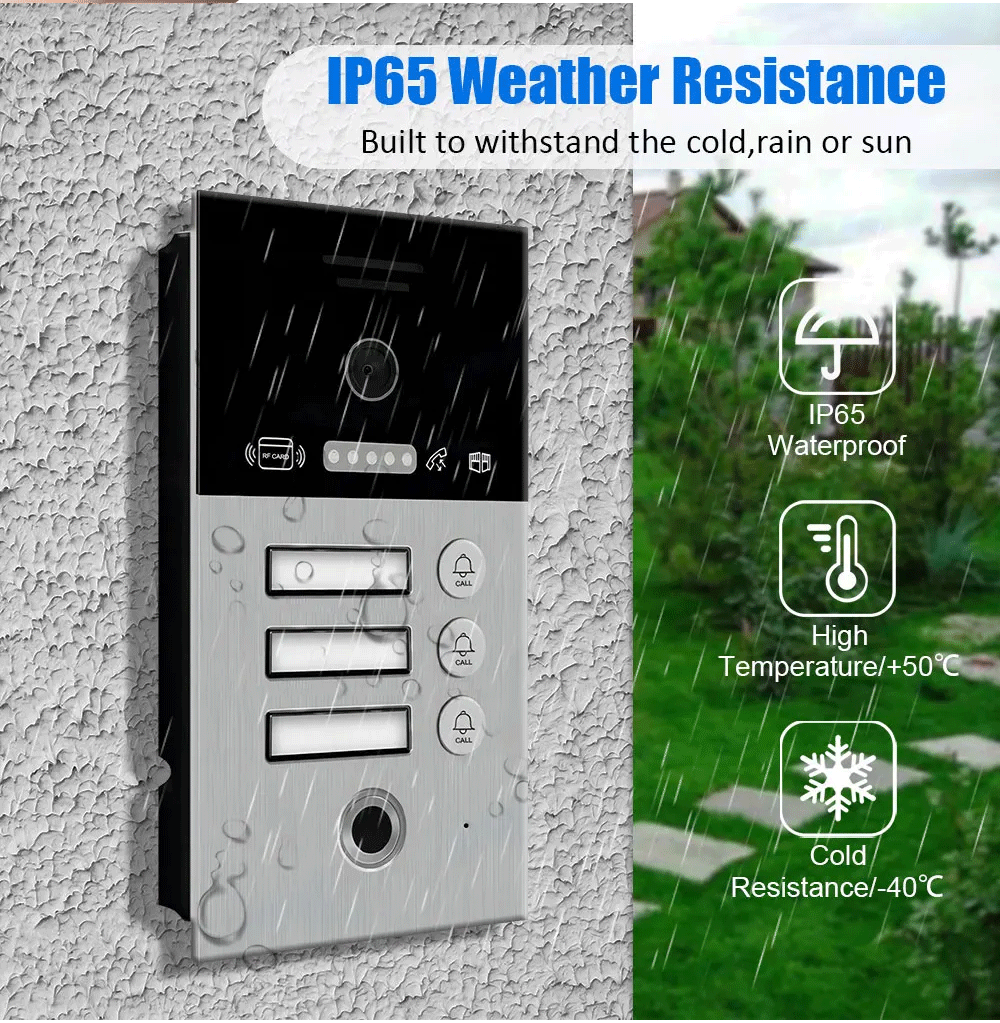 Anjielo Smart Home Doorbell 2 Wired 1080P Full HD Smart Video Doorbell - Door Camera with Wide Angle, Night Vision, 2-Way Audio, IP65 Weatherproof