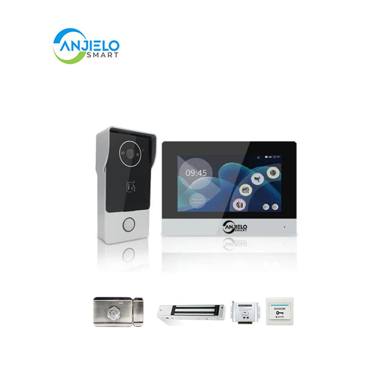 Anjielo Smart Home Video Door Phone Call Intercom System Doorbell Big Screen 1080P Smart Tuya IP Wifi Villa Video Intercom for Home