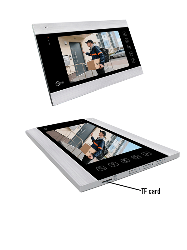 Anjielo Smart Home 1080P Video Intercom System of 7 inch Screen Remote Unlocking Touch Screen