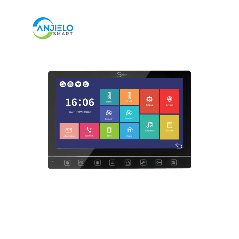 Anjielo Smart Home Smart Video Doorbell with Motion Detection and Intercom - Premium Home Security Solutions Video Intercom System for Villas and Residences