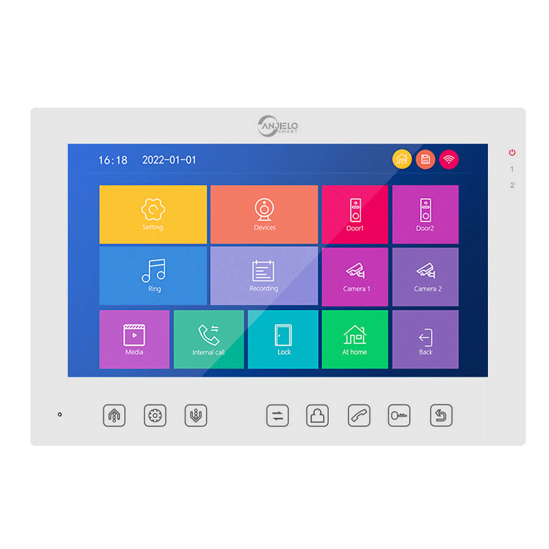 Anjielo Smart 1080P Tuya Smart 7 inch Touch Button Model For Video Intercom