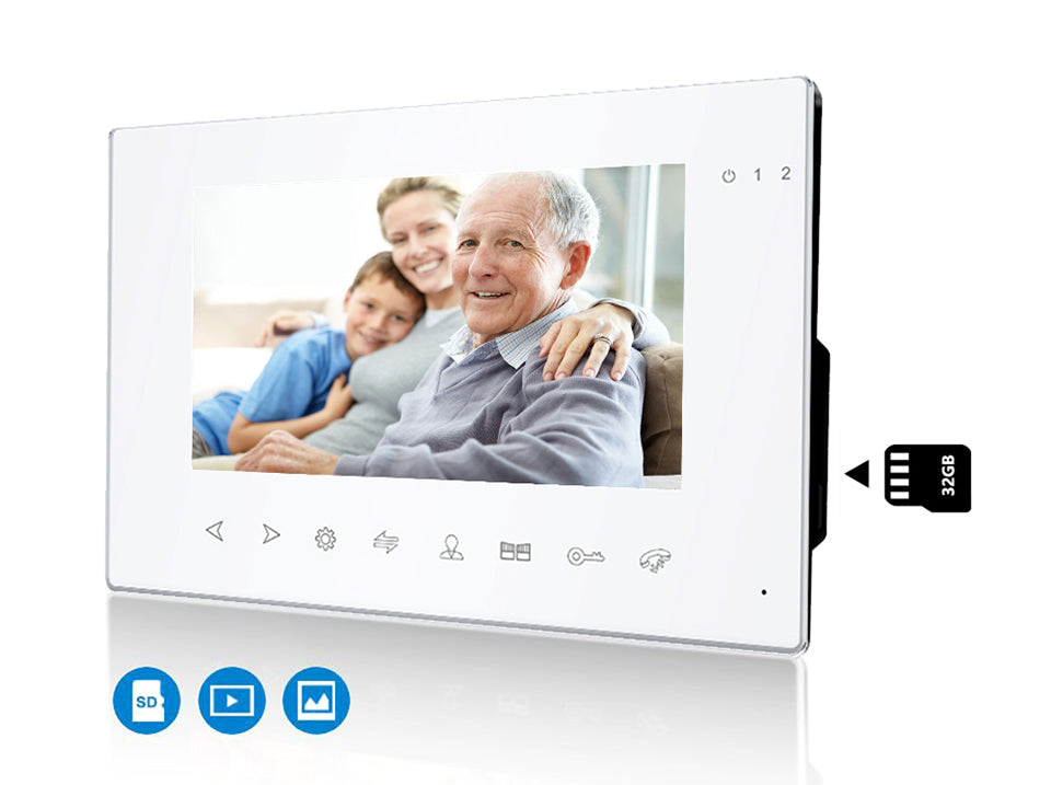 Anjielo Tuya Video Intercom System 7 Inch Monitor Video Doorbell with Camera 1080P Video Portero Wifi Con Apertura Puerta