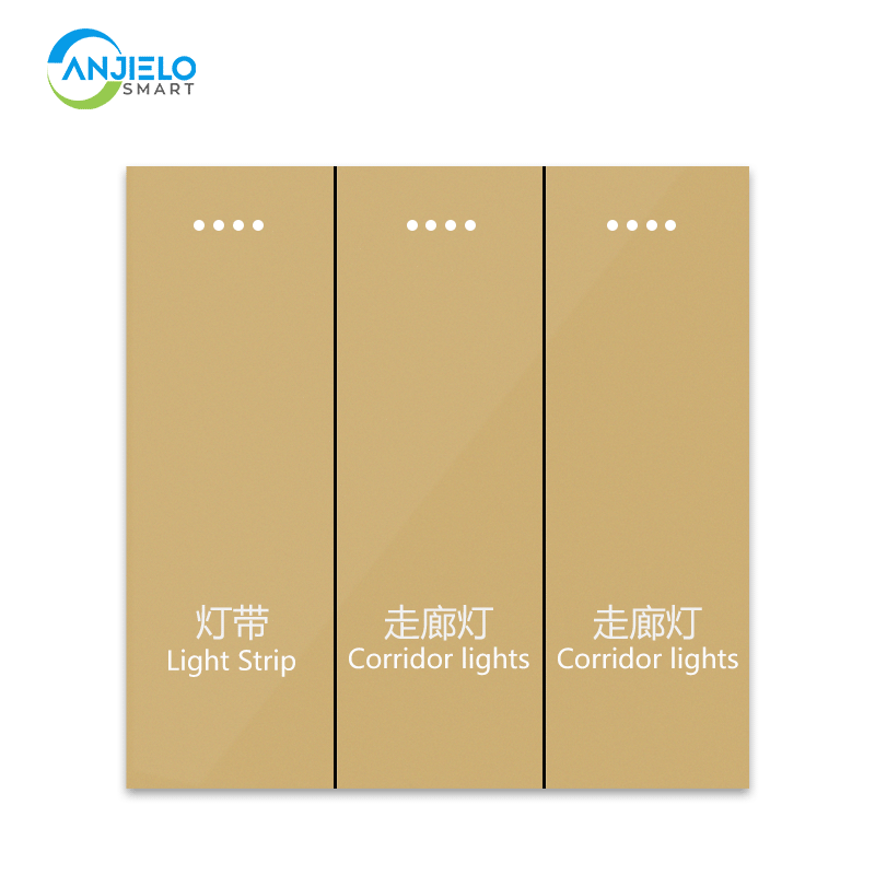 Anjielo Smart Home Relay Switch - Built-in signal amplifier/Zigbee3.0 gateway direct connection/capacitive multi-touch design