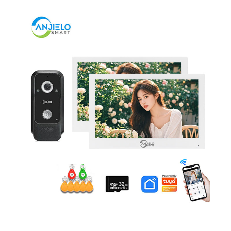 Anjielo Smart WiFi Doorbell Video Intercom with 1080P HD Resolution and CCTV Security System
