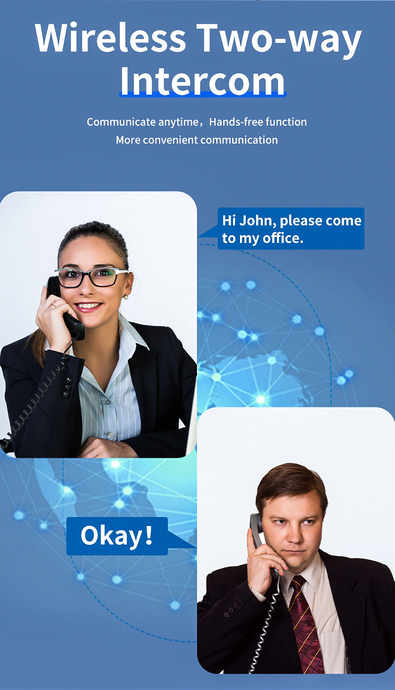 Anjielo Smart Home Wireless Video intercom Systems Freely communicate ,Wireless Unlocking Convenient ,Up to 9999 User