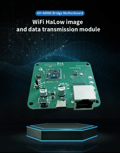Anjielo Smart Home WiFi HaLow+WiFi Module Type-C Interface Power Supply Long Distance Through Wall Transmission Module