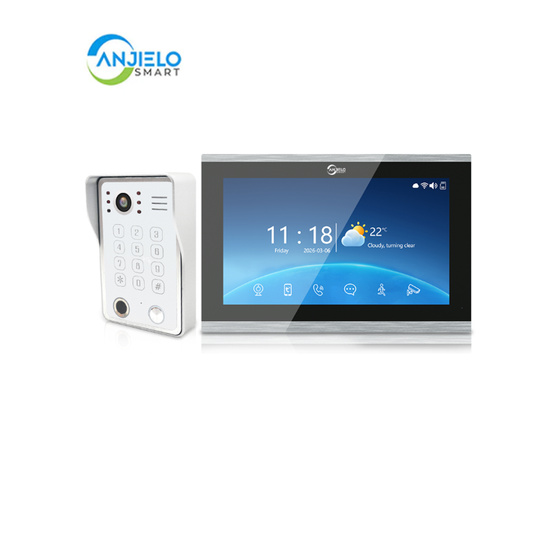 Tuya Smart 4-Wire Video Intercom System with 5-in-1 Unlock, Digital Photo Frame & Background Music, WiFi Doorbell Camera
