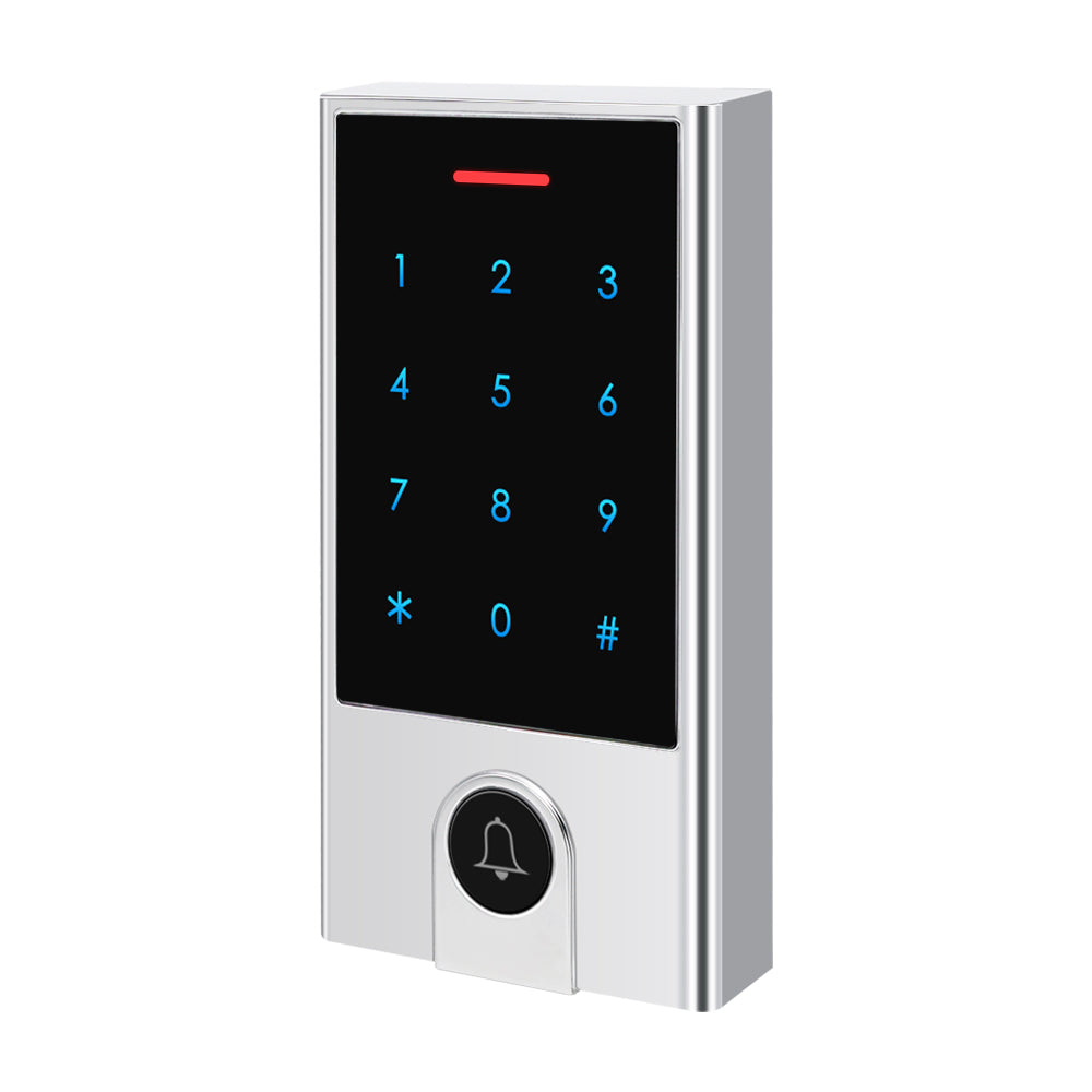 Tuya WiFi Smart Access Control Keypad | IP66 Waterproof Metal Door Keypad, App Remote Unlock, RFID Card & PIN Code, Doorbell, Access Record