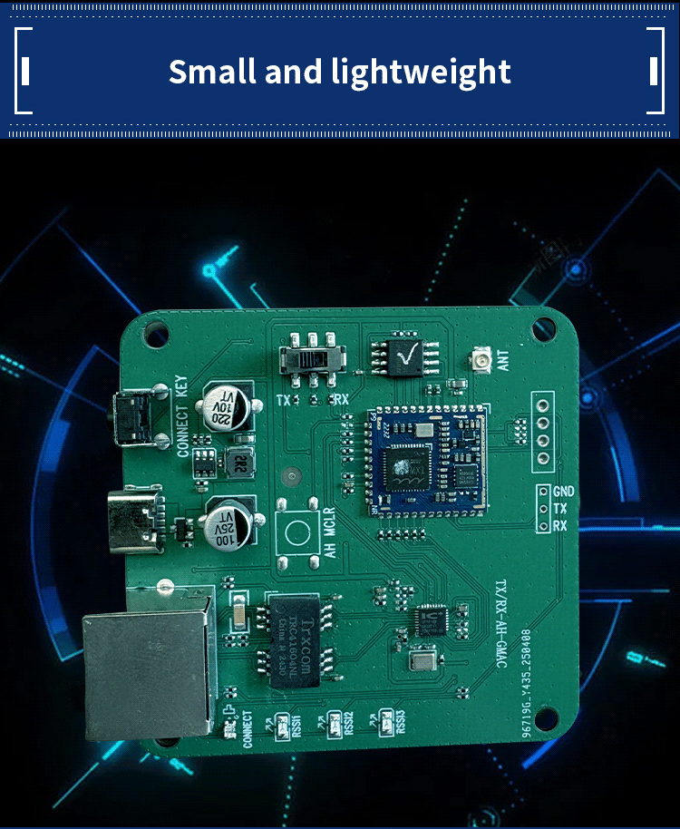Anjielo Smart Home WiFi HaLow+WiFi Module Type-C Interface Power Supply Long Distance Through Wall Transmission Module
