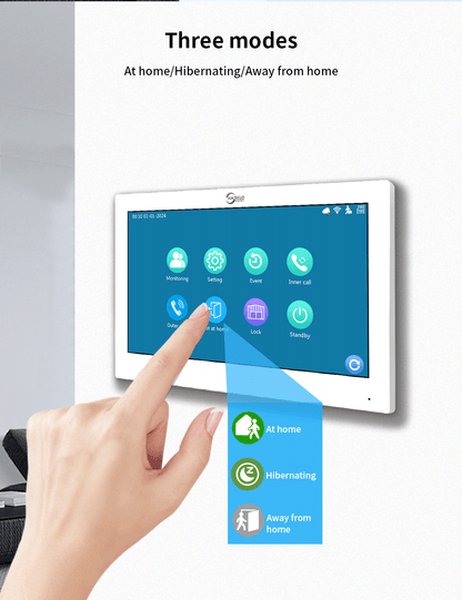2025New Anjielo Tuya Smart  AI facial recognition building IP video intercom system 5-in-1 Unlock and Connect Multiple Monitors Integrated Solution