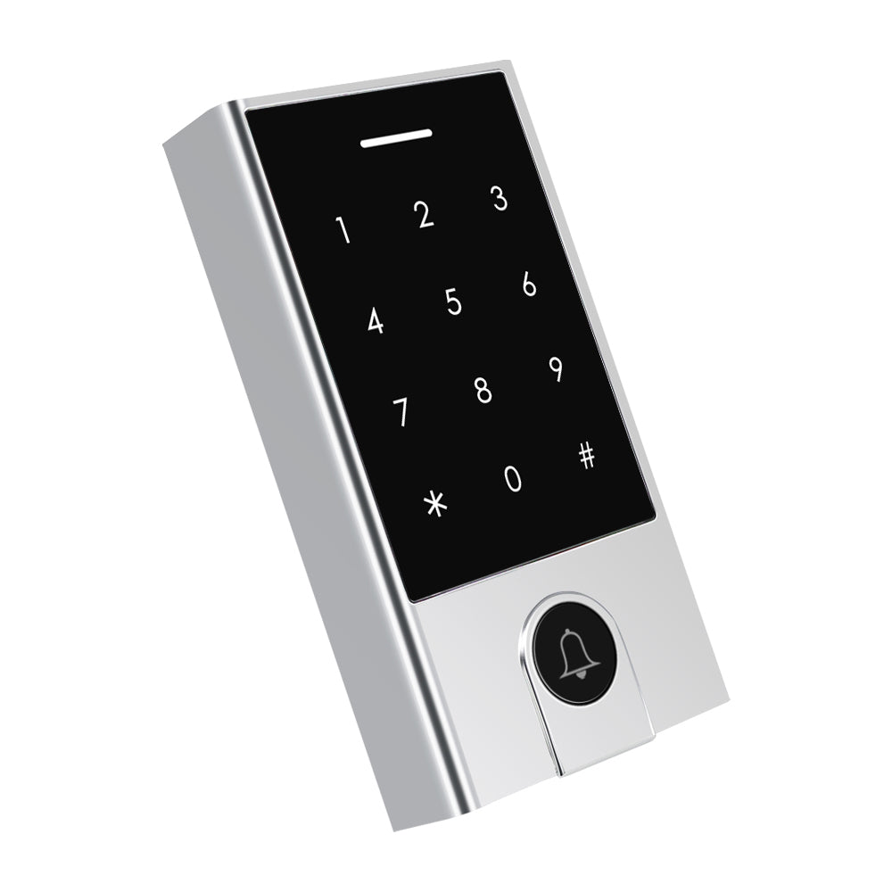 Tuya WiFi Smart Access Control Keypad | IP66 Waterproof Metal Door Keypad, App Remote Unlock, RFID Card & PIN Code, Doorbell, Access Record