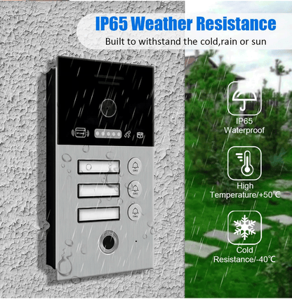 Anjielo Smart Home Doorbell 2 Wired 1080P Full HD Smart Video Doorbell - Door Camera with Wide Angle, Night Vision, 2-Way Audio, IP65 Weatherproof