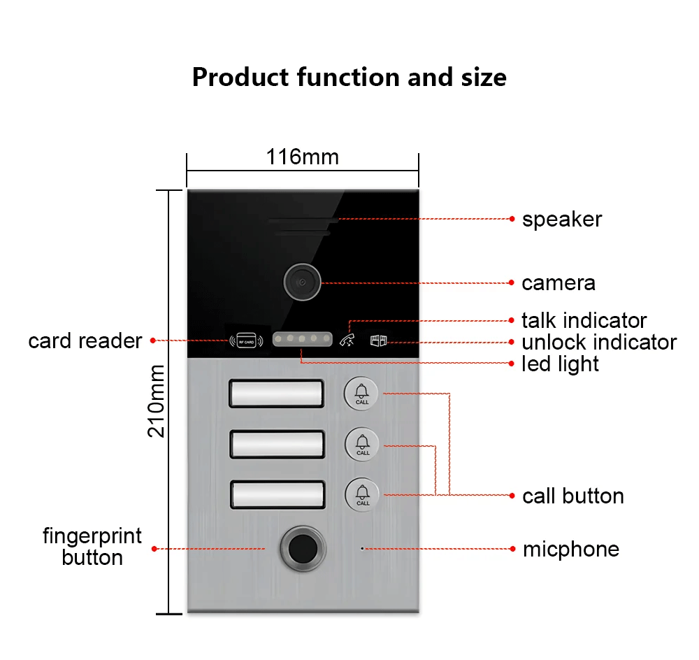 Anjielo Smart Home Doorbell 2 Wired 1080P Full HD Smart Video Doorbell - Door Camera with Wide Angle, Night Vision, 2-Way Audio, IP65 Weatherproof
