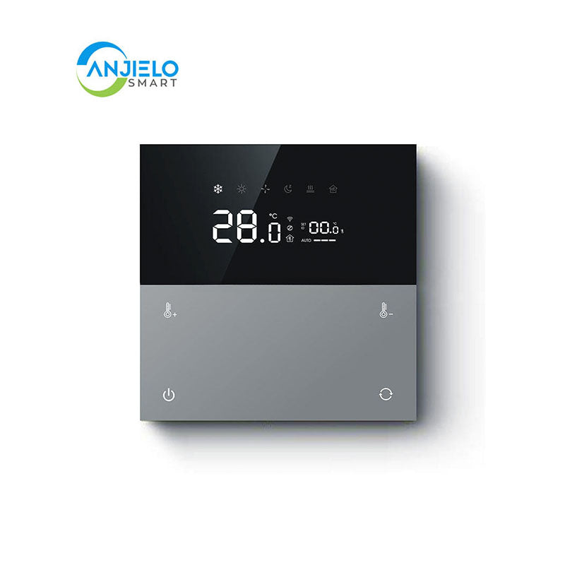 Anjielo Smart Home Tuya Zigbee Smart Electric Heater Thermostat 4-Way Fixed Temperature Wall Switch Three-in-One Thermal Smart Life
