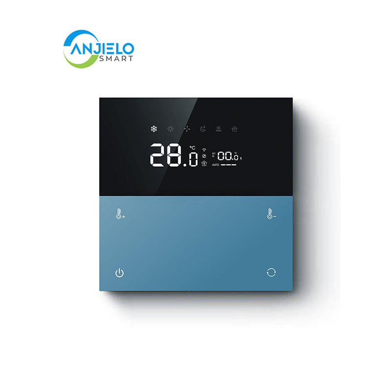 Anjielo Smart Home Tuya Zigbee Smart Electric Heater Thermostat 4-Way Fixed Temperature Wall Switch Three-in-One Thermal Smart Life