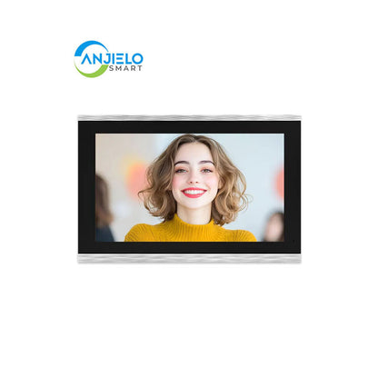 ANJIELO Metal Doorbell Video Intercom for System 10 inch Touch Screen 4in1 Unlock Romote Safety Protection Tuya Smart