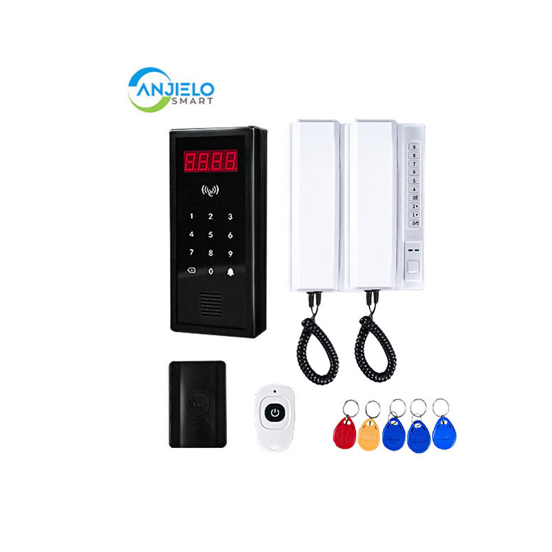 Anjielo Smart Home Wireless Video intercom Systems Freely communicate ,Wireless Unlocking Convenient ,Up to 9999 User