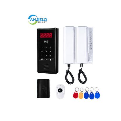 Anjielo Smart Home Wireless Video intercom Systems Freely communicate ,Wireless Unlocking Convenient ,Up to 9999 User