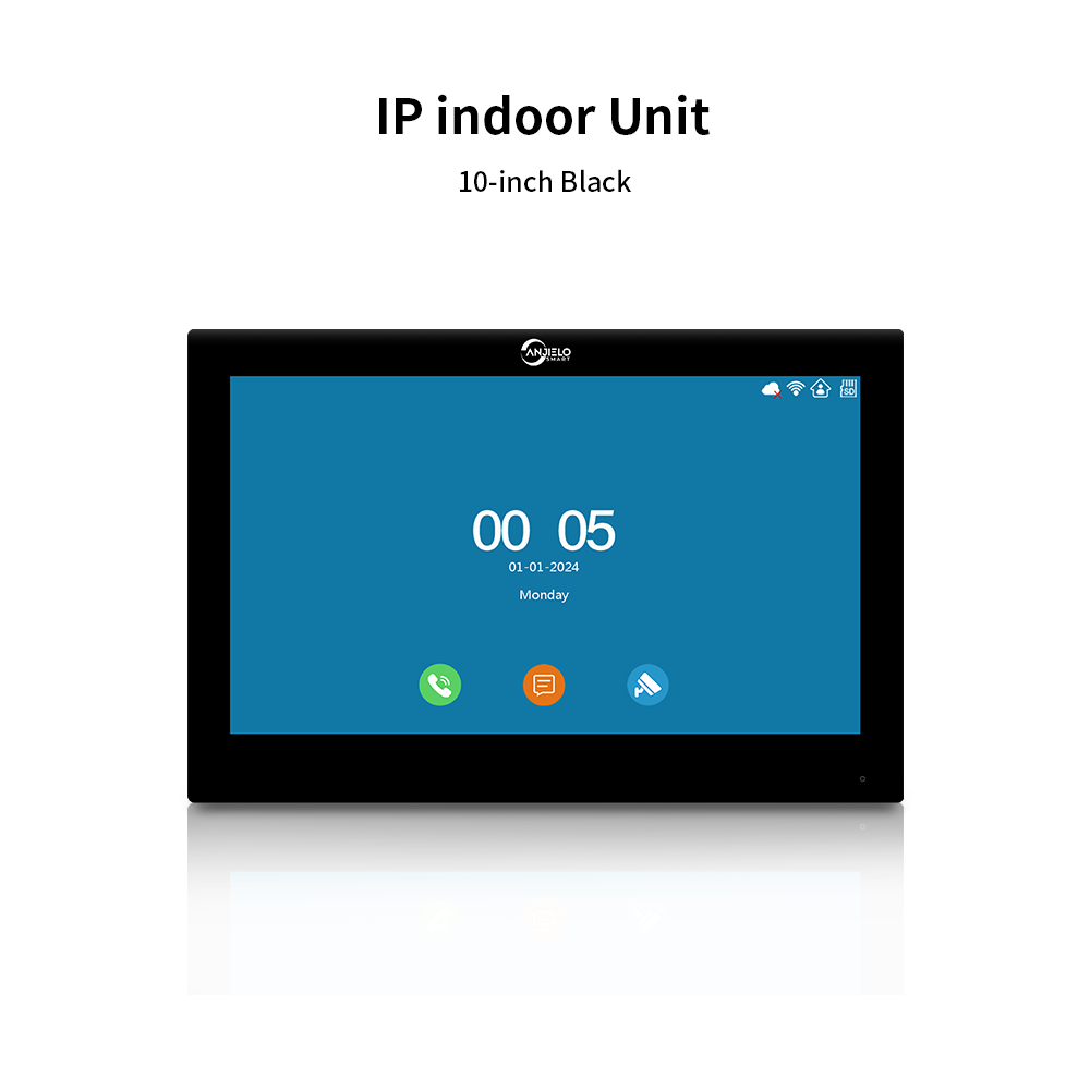 2025New Anjielo Tuya Smart  AI facial recognition building IP video intercom system 5-in-1 Unlock and Connect Multiple Monitors Integrated Solution