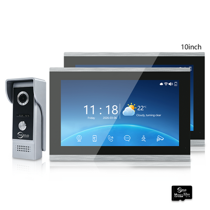 Anjielo Smart 4-Line Smart Video Intercom System with Tuya App Two-Way Audio Motion Detection and Remote Home Monitoring