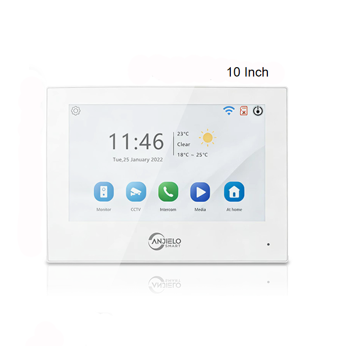 Anjielo Smart Touch Screen 7/10 Inch 4-Wire WiFi Video Intercom System For Home Apartment