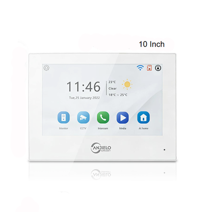 Anjielo Smart Touch Screen 7/10 Inch 4-Wire WiFi Video Intercom System For Home Apartment