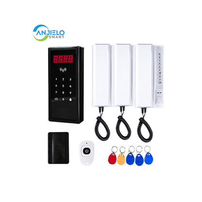 Anjielo Smart Home Wireless Video intercom Systems Freely communicate ,Wireless Unlocking Convenient ,Up to 9999 User