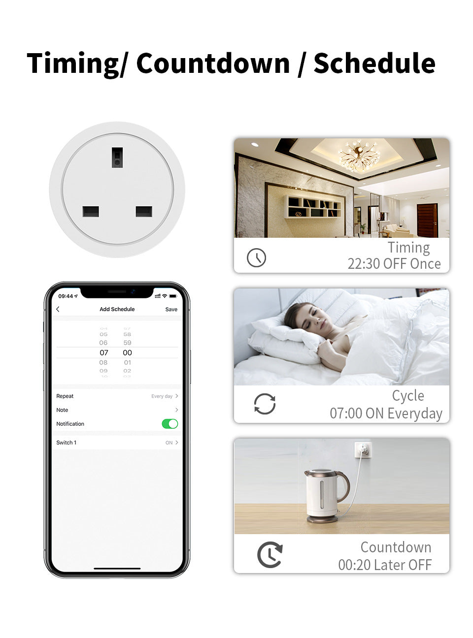 ANJIELO Smart Plug Pro Voice & App Control Your Home Anytime Anywhere tuya app