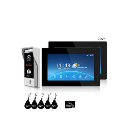 Anjielo 1080P WiFi Smart Video Intercom | Tuya App, 3-in-1 Functions, Remote Unlock & Motion Detection for Home & Apartment