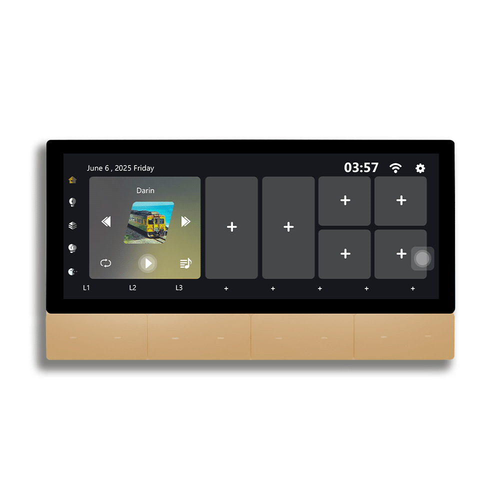 Anjielo Smart Home Latest 6-inch IPS Display Smart Home Central Control Panel Tuya Device Control Scene Touch Screen With Zigbee Smart for Multi-Functional Systems