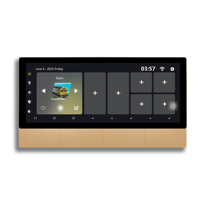 Anjielo Smart Home Latest 6-inch IPS Display Smart Home Central Control Panel Tuya Device Control Scene Touch Screen With Zigbee Smart for Multi-Functional Systems