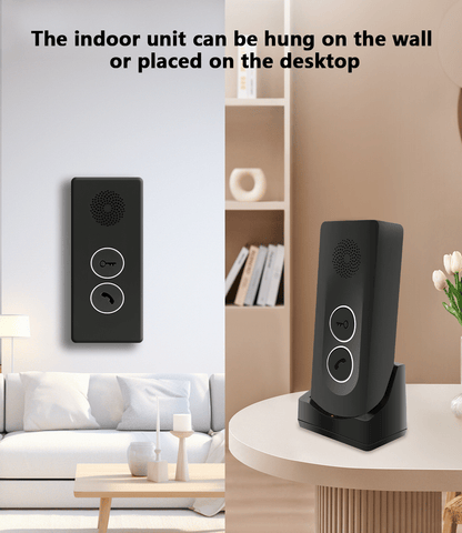 Anjielo Smart Home Wireless Video Intercom System for Building Wireless Unlocking Up to 500 Meters Strong Penetration Supports Multiple Users