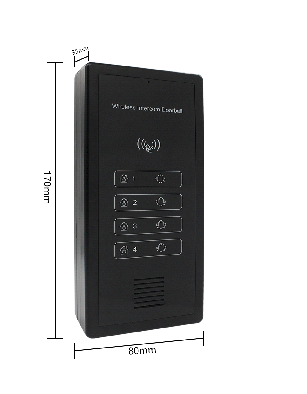 Anjielo Smart Home Wireless Video Intercom System for Building Wireless Unlocking Up to 500 Meters Strong Penetration Supports Multiple Users