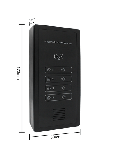 Anjielo Smart Home Wireless Video Intercom System for Building Wireless Unlocking Up to 500 Meters Strong Penetration Supports Multiple Users