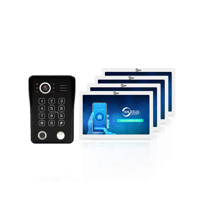 Anjielo Smart Wifi Doorbell Cam Video Intercom System by Tuya - 1080p HD Security and Multiple Unlock Options Including RFID Cards