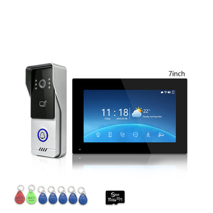Anjielo 4-Wire Tuya Smart Video Intercom System, 7/10 Inch Touch Indoor Monitor, 1080P IP65 Waterproof Doorbell, Motion Detection, IR Night Vision, 3 Ways Unlock, 2-Way Audio for Villa Home Security