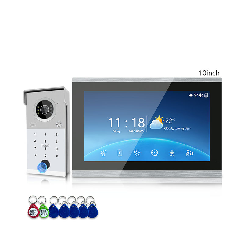 ANJIELO 4-Wire Fully Digital Video Intercom System: Clear Night Vision, Multi-Unit Intercom, Tuya Smart Ecosystem