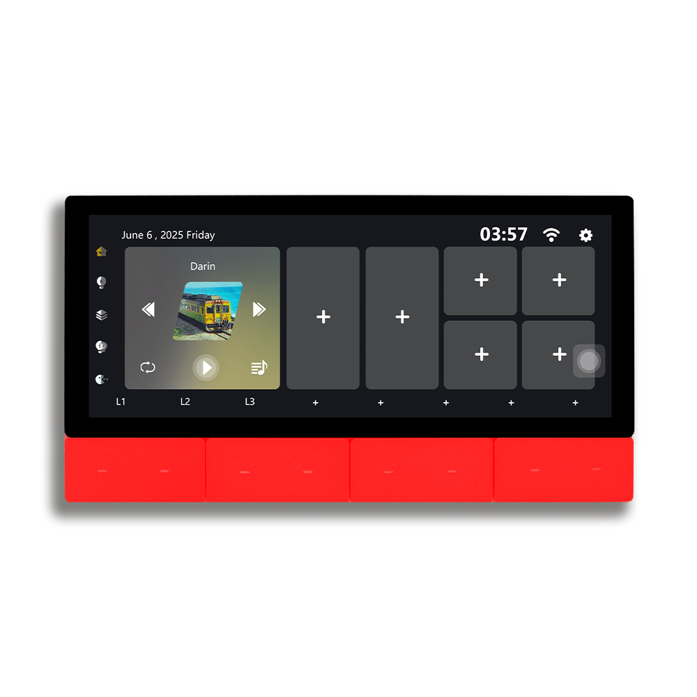 Anjielo Smart Home Latest 6-inch IPS Display Smart Home Central Control Panel Tuya Device Control Scene Touch Screen With Zigbee Smart for Multi-Functional Systems