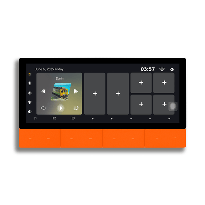 Anjielo Smart Home Latest 6-inch IPS Display Smart Home Central Control Panel Tuya Device Control Scene Touch Screen With Zigbee Smart for Multi-Functional Systems