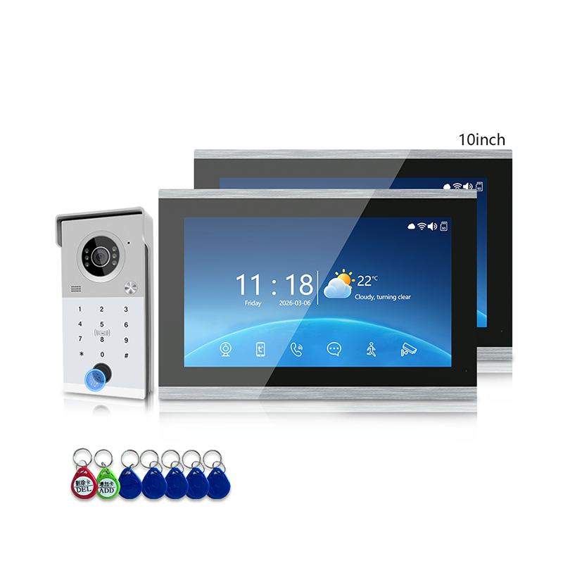 ANJIELO 4-Wire Fully Digital Video Intercom System: Clear Night Vision, Multi-Unit Intercom, Tuya Smart Ecosystem