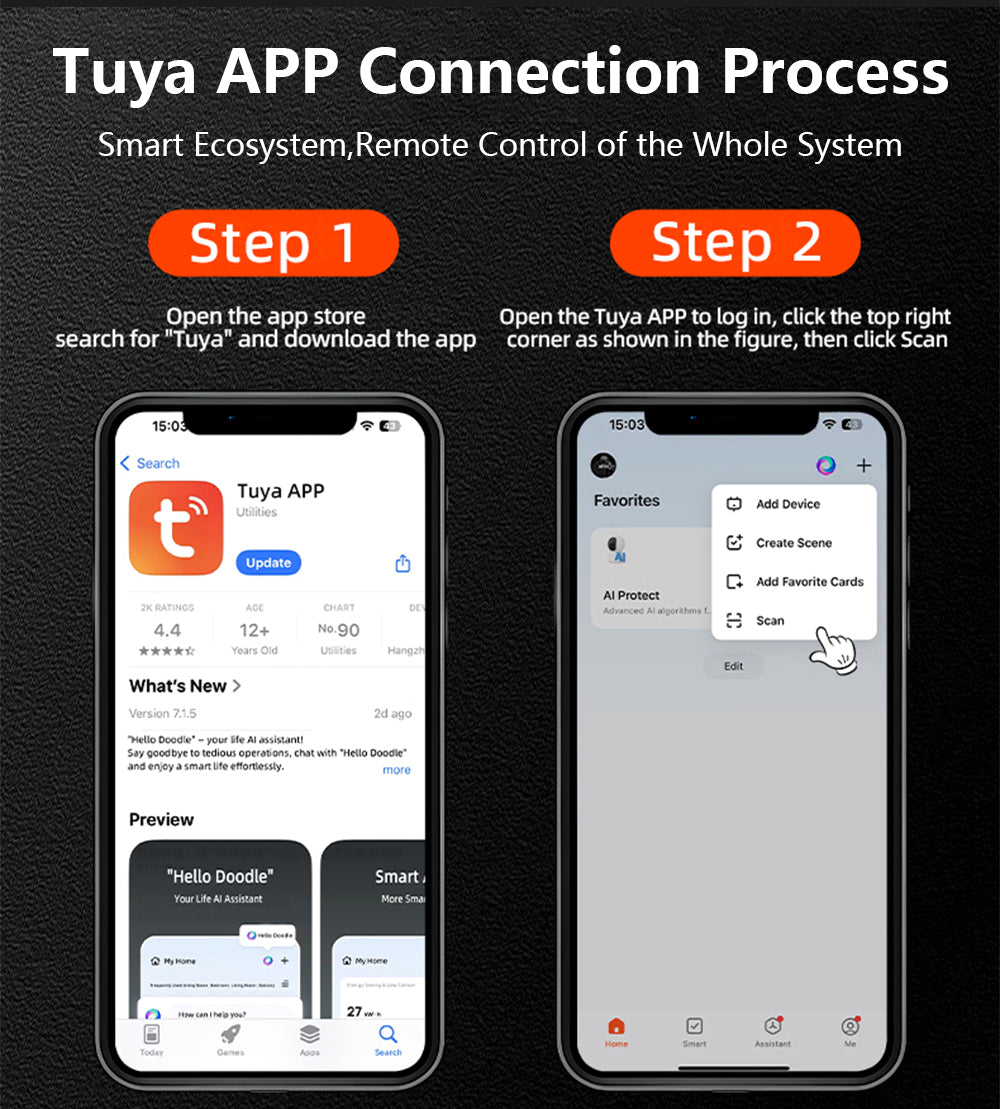 Anjielo AHD 7-inch touchscreen Smart Wireless Doorbell with Video Intercom doorbell tuya app