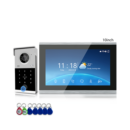 ANJIELO 4-Wire Fully Digital Video Intercom System: Clear Night Vision, Multi-Unit Intercom, Tuya Smart Ecosystem