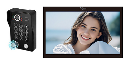 Anjielo Smart Wifi Doorbell Cam Video Intercom System by Tuya - 1080p HD Security and Multiple Unlock Options Including RFID Cards