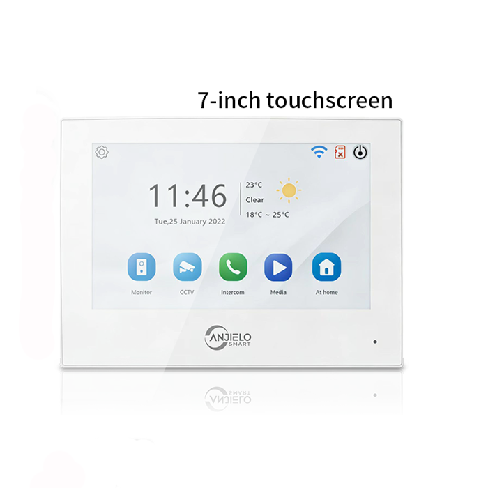 Anjielo Smart Touch Screen 7/10 Inch 4-Wire WiFi Video Intercom System For Home Apartment