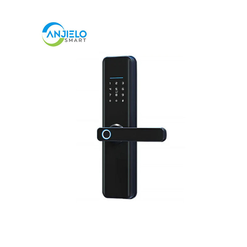 Anjielo Smart Home Intelligent Anjielo Smart Aluminum Alloy Door Lock with Fingerprint Recognition for Hotels and Home