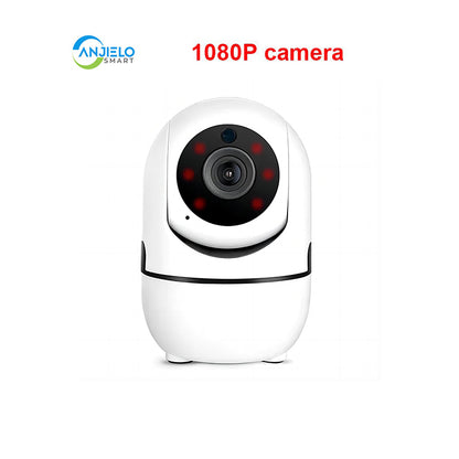 Anjielo Smart Home Tuya 1080P Smart Camera Supports Baby Care, Indoor Security, Mobile Remote Control and High-definition Night Vision