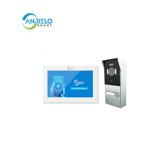 Anjielo Smart Home 2-Wire Video Intercom Doorbell with 7" Touch Screen - Supports Dahua & Hikvision