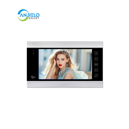 Anjielo Smart Home 1080P Video Intercom System of 7 inch Screen Remote Unlocking Touch Screen