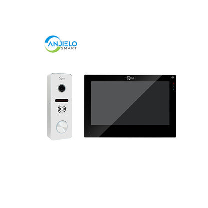 Anjielo Smart Home 7 Inch Wireless Wifi Smart Home Video Door kit Intercom System with 1080p Monitor Rainproof Doorbell Camera