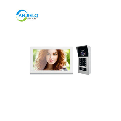 Anjielo Smart Home 7 Inch 2 Wire Video Intercom Camera Doorbell with Night Vision Motion Detection Security 1080P For Home